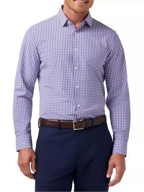 Men's Mizzen+Main Leeward Long Sleeve Button Up Shirt Trim | XXL